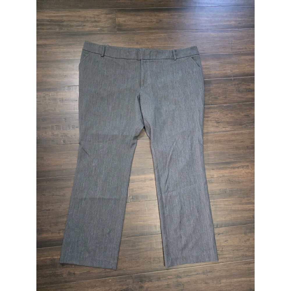 Ava & Viv Straight Leg Dress Pants Plus Size 24W Gray Stretch